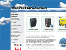 Tablet Screenshot of airfiltercanada.com